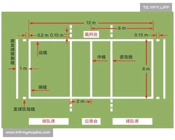 排球场标准尺寸详解及简易平面图展示 排球场标准尺寸详解及简易平面图展示